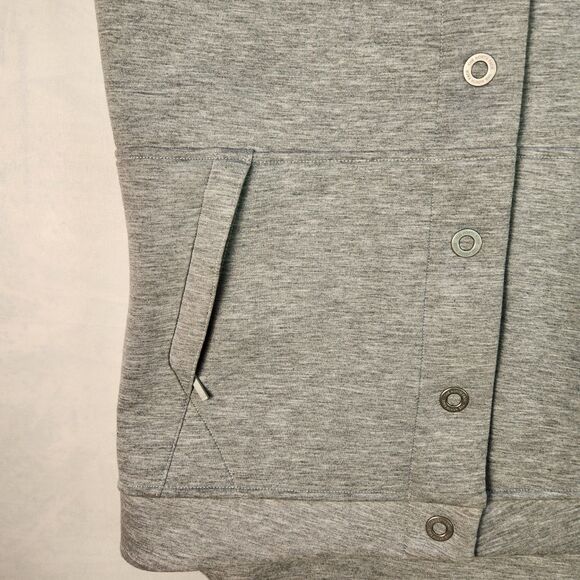 The North Face Jacket Womens Medium Gray Snap Hoodie - Picture 7 of 13